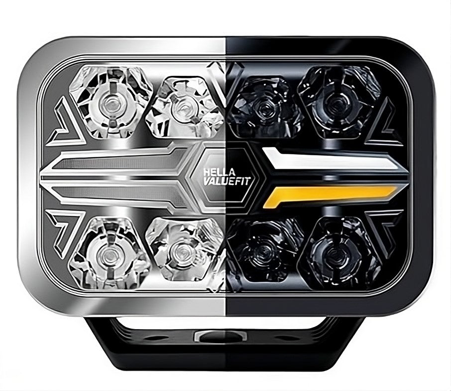 Hella Valuefit Blade Rectangular 9'' Chrome single