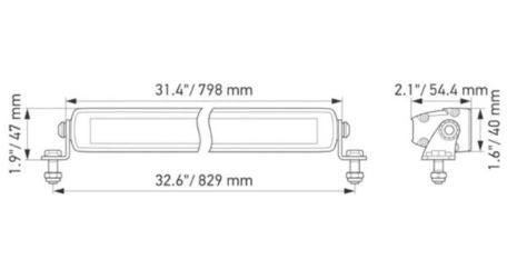 Hella Black Magic LED Slim Light Bar 50’