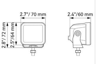 Hella LED Black Magic 2.7" Cube Kit - (Flood)