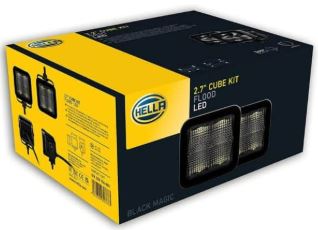 Hella LED Black Magic 2.7" Cube Kit - (Flood)