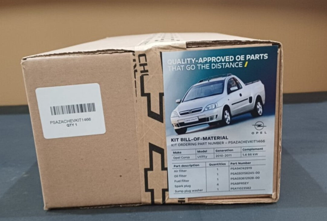 Opel Corsa Utility - Service Kit (2010 - 2011)