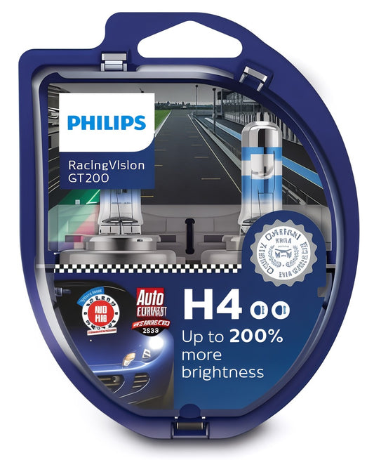 Philips Racing Vision GT200 H4 - Set of two bulbs