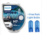 Philips Crystal Vision Ultra H7 + 2 Free Park Light Bulbs