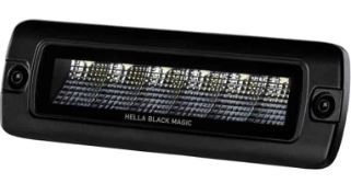Hella Black Magic LED Mini Lightbar 6.2˝ Single Flush Mount (Flood)