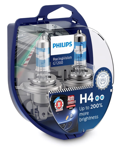 Philips Racing Vision GT200 H4 - Set of two bulbs